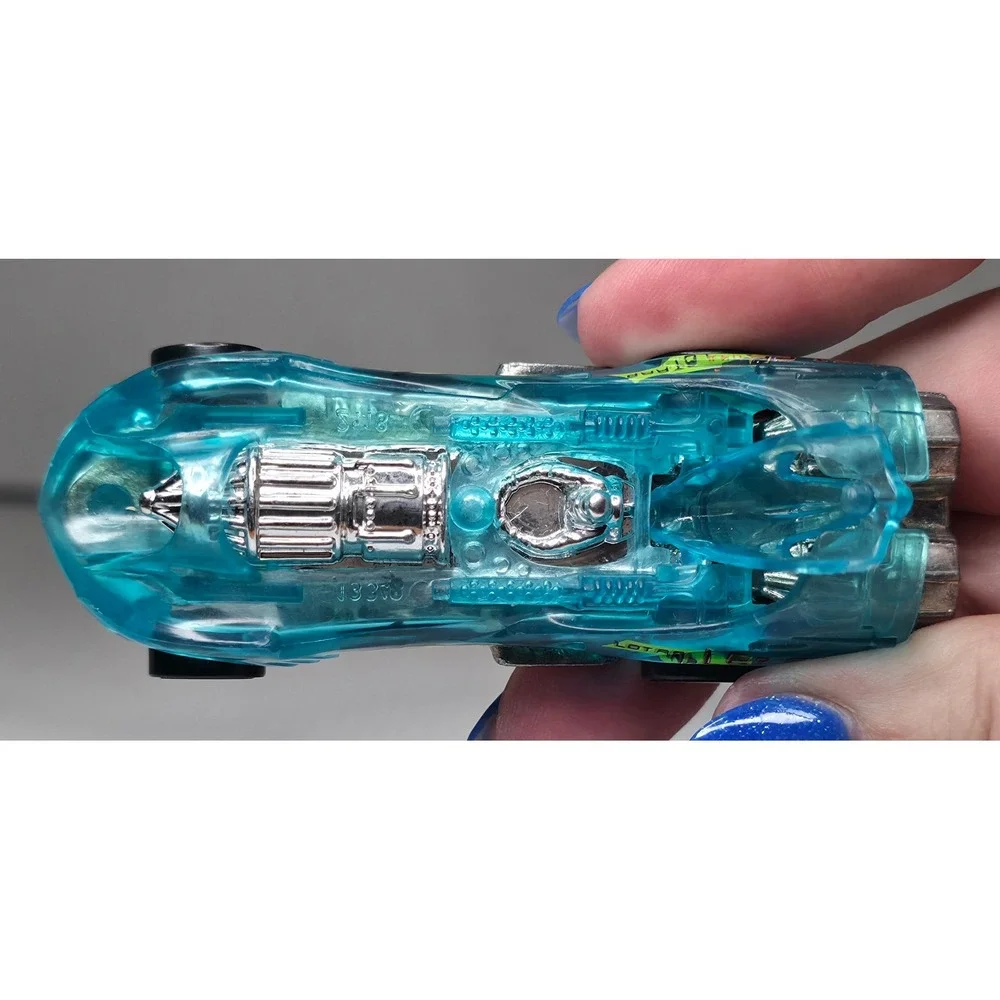 1995 Hot‎ Wheels Power Rocket Teal Clear Malaysia